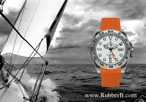 cinturini rolex rubber b|rubber b rolex explorer ii.